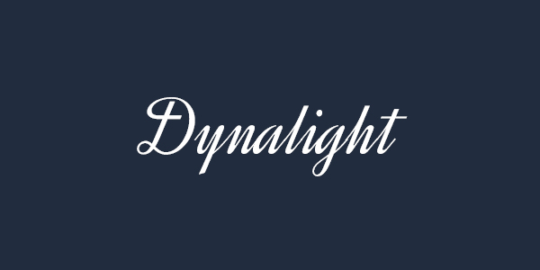 dynalight free font