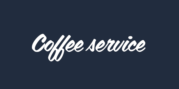 coffee service free font