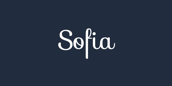 Sofia free font