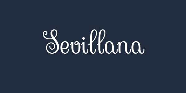 Sevillana free font