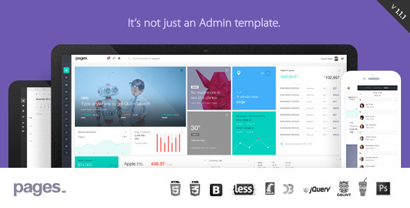 Pages Admin Panel Template