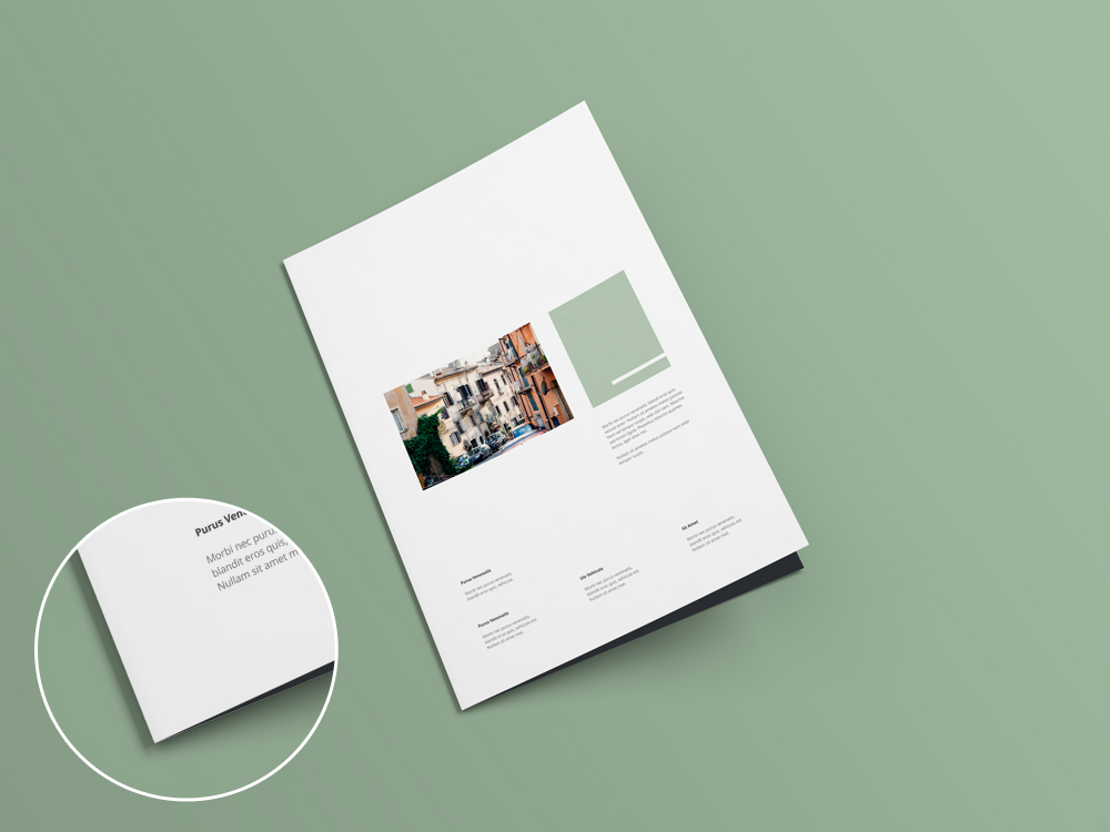 Download A4 Bi-fold Brochure Mock-up V1.0