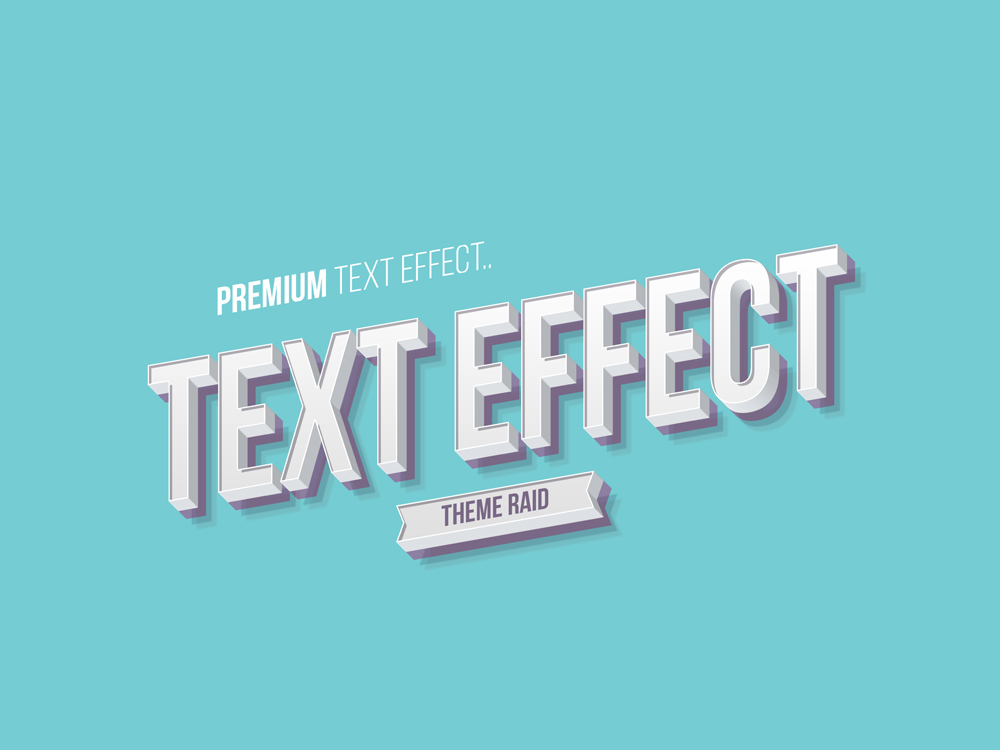 Isometric 3d Text Effect