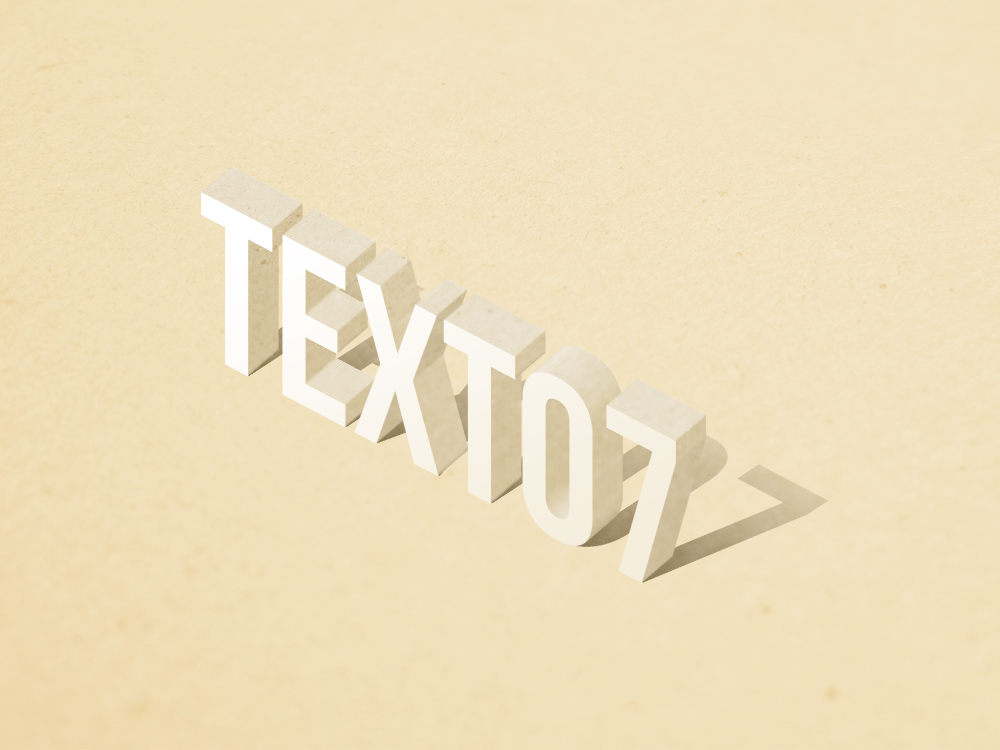 standing Text Effect psd