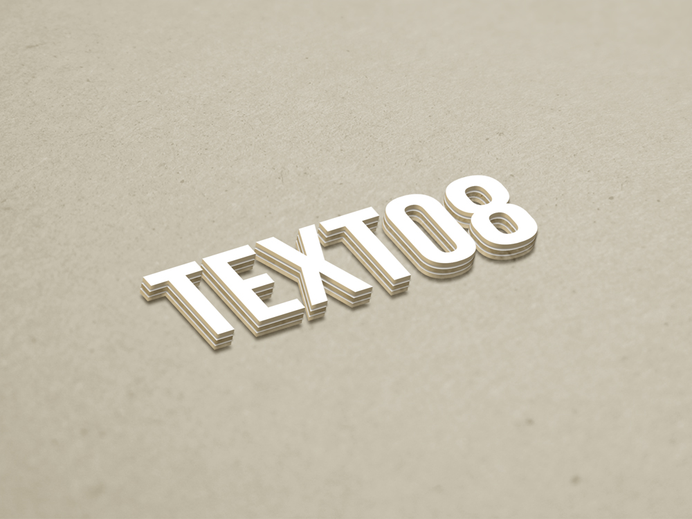 layered psd text effect