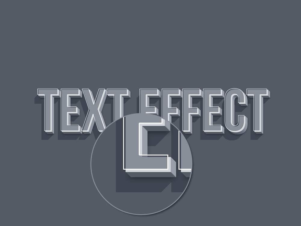 smart psd text effect