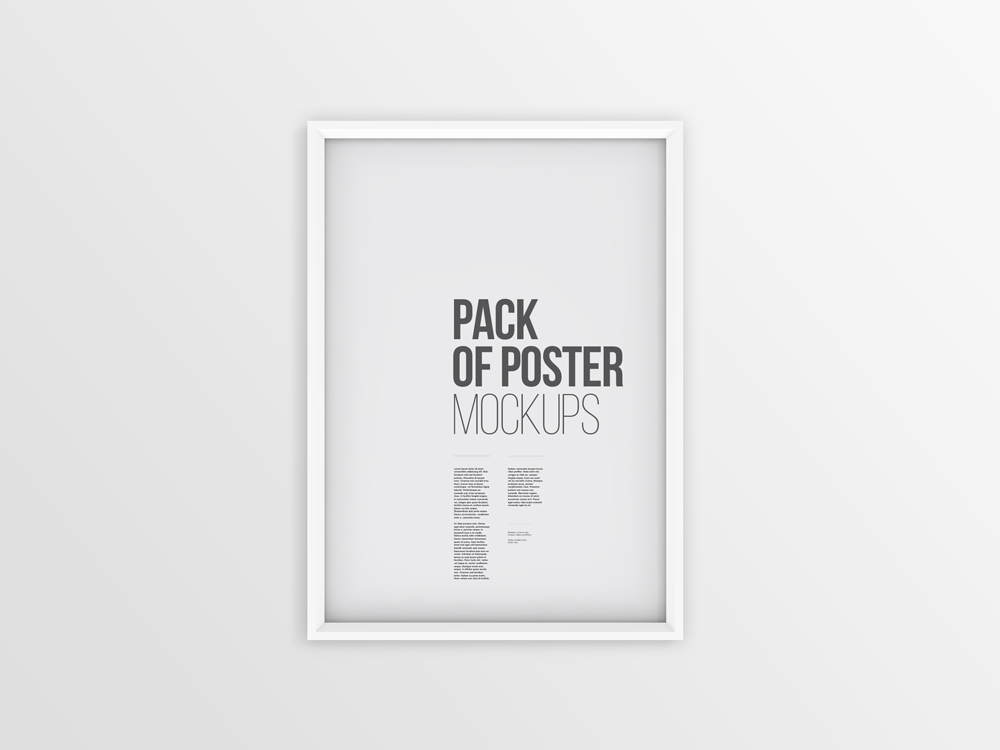 Download Poster Frame Mockup Psd