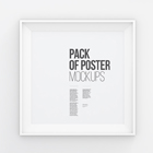 Square Poster Frame Mockup