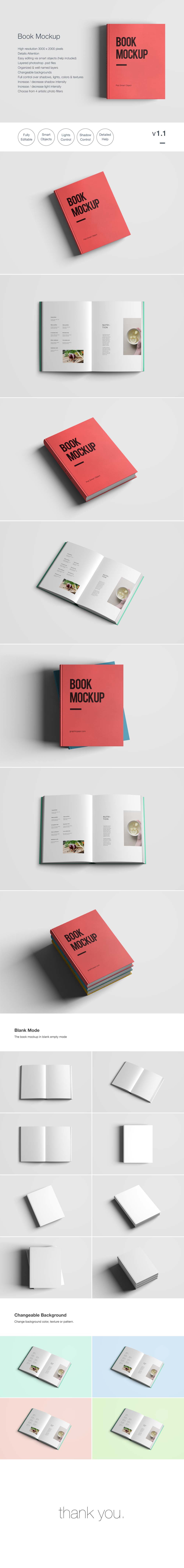 Book mockup psd